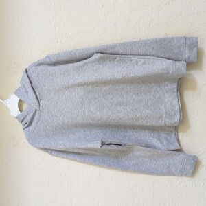 90 Degree By Reflex Kids Heather Gray Fleece Hoodie Size Medium 10/12
